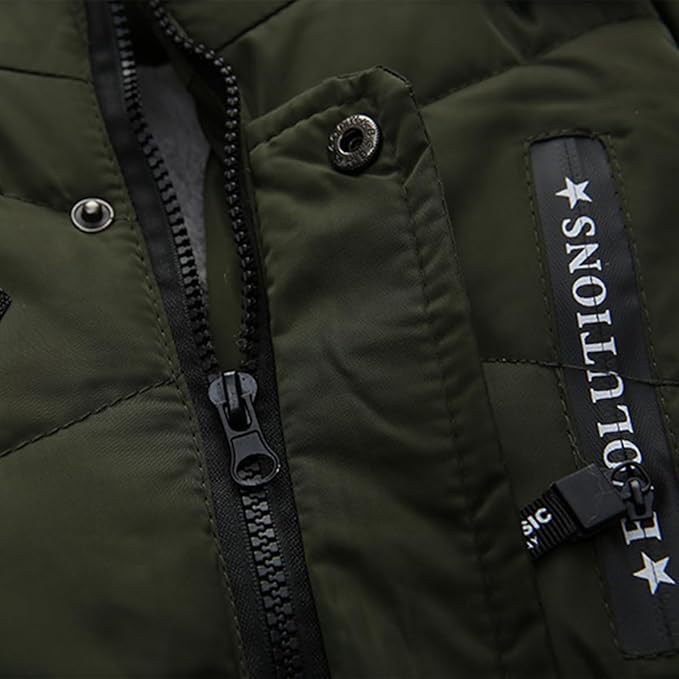 Doudoune Enfant Garçon A Capuche Amovible Tricolore Confortable - Bleu Royal Bleu Royal