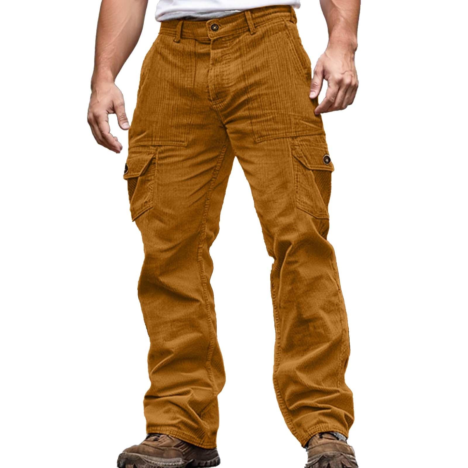 Jogging large cargo homme doublé chaud pour randonnée et moto en hiver