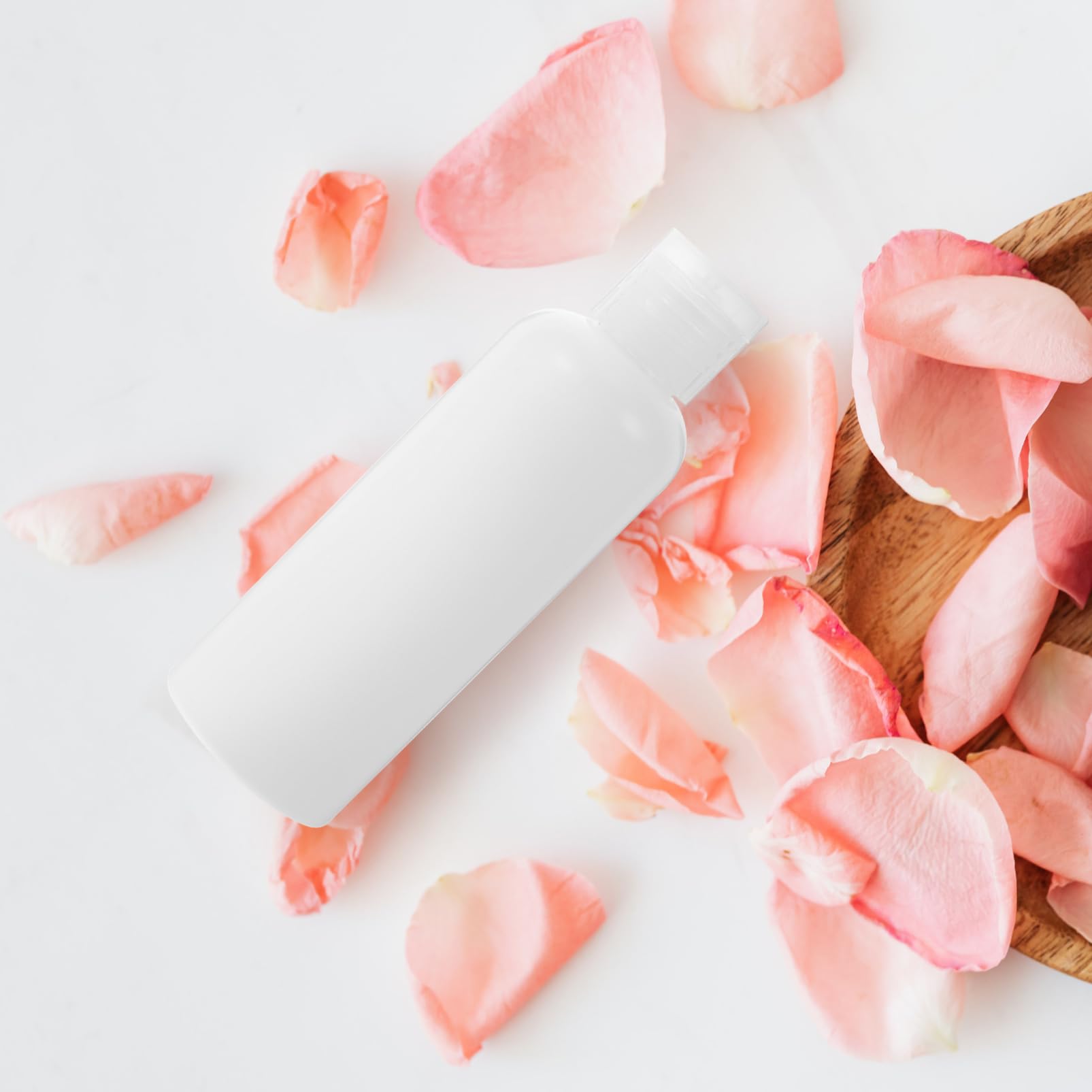 Didiseaon Flacone da Viaggio Flip-open 100ml Pe Bianco 50 Pezzi | Contenitori per Liquidi da Viaggio, Formato Compatto, Stile Semplice e Classico, Confezione da 50