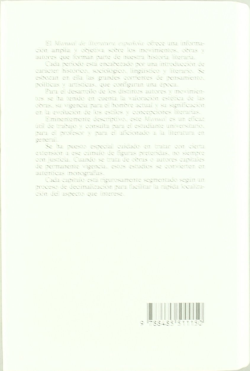 Manual literatura española 1 edad media (ESTUDIOS Y ENSAYOS LITERARIOS)