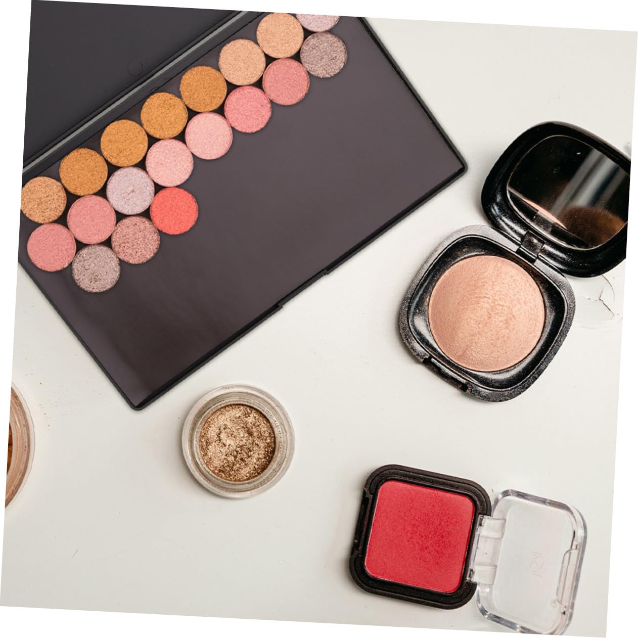 Homoyoyo Palette di Ombretti Vuote Magnetiche 2 Pezzi 23x15 Cm Contenitore per Ombretti Fai da Te Portatile per Trucco Quotidiano e Viaggi