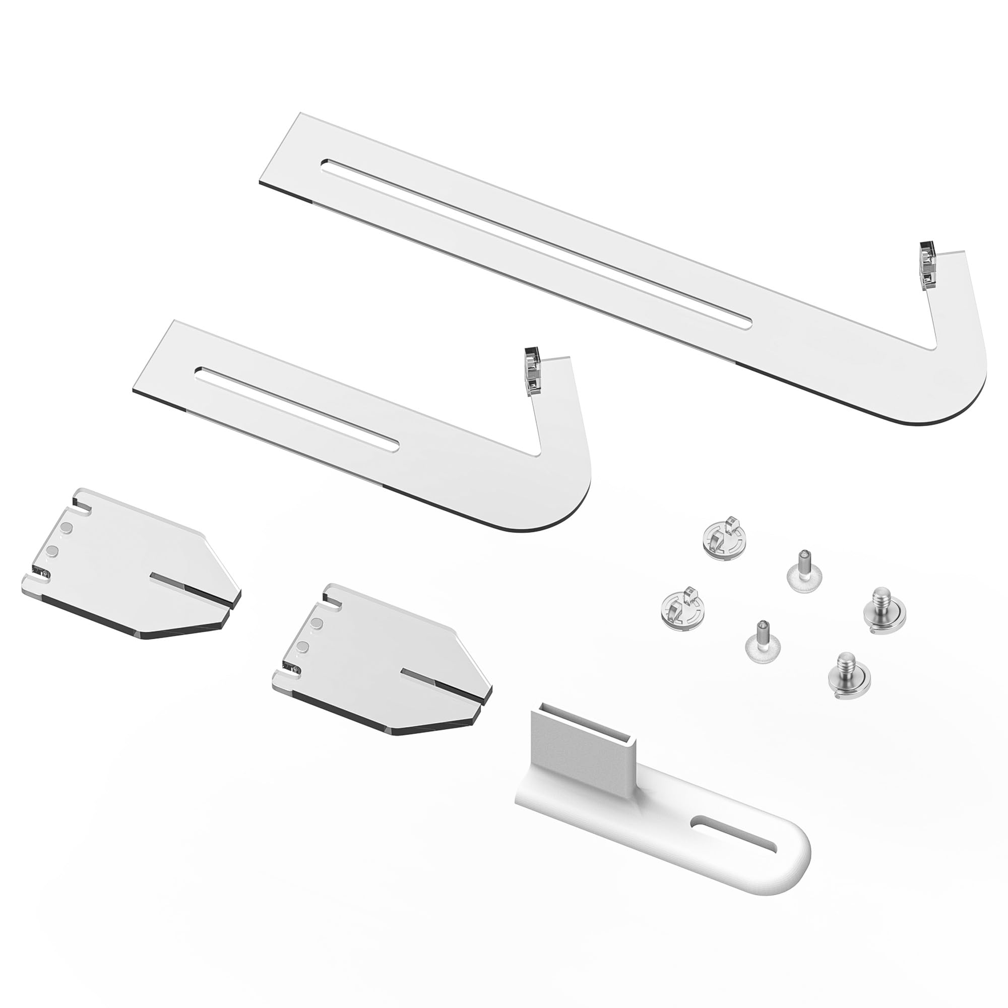 Supporto per webcam in acrilico, supporto per schermo medio, posiziona la webcam ovunque sul monitor, laptop, compatibile con webcam Logitech MX Brio, C922, C920x, C930 (trasparente)