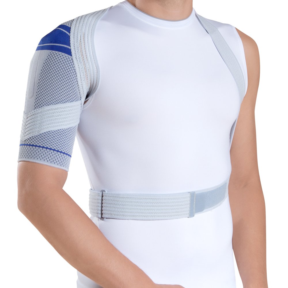 BAUERFEINDOMO Train, Shoulder Active bandage, Titanium - 14.17" - 15.75"
