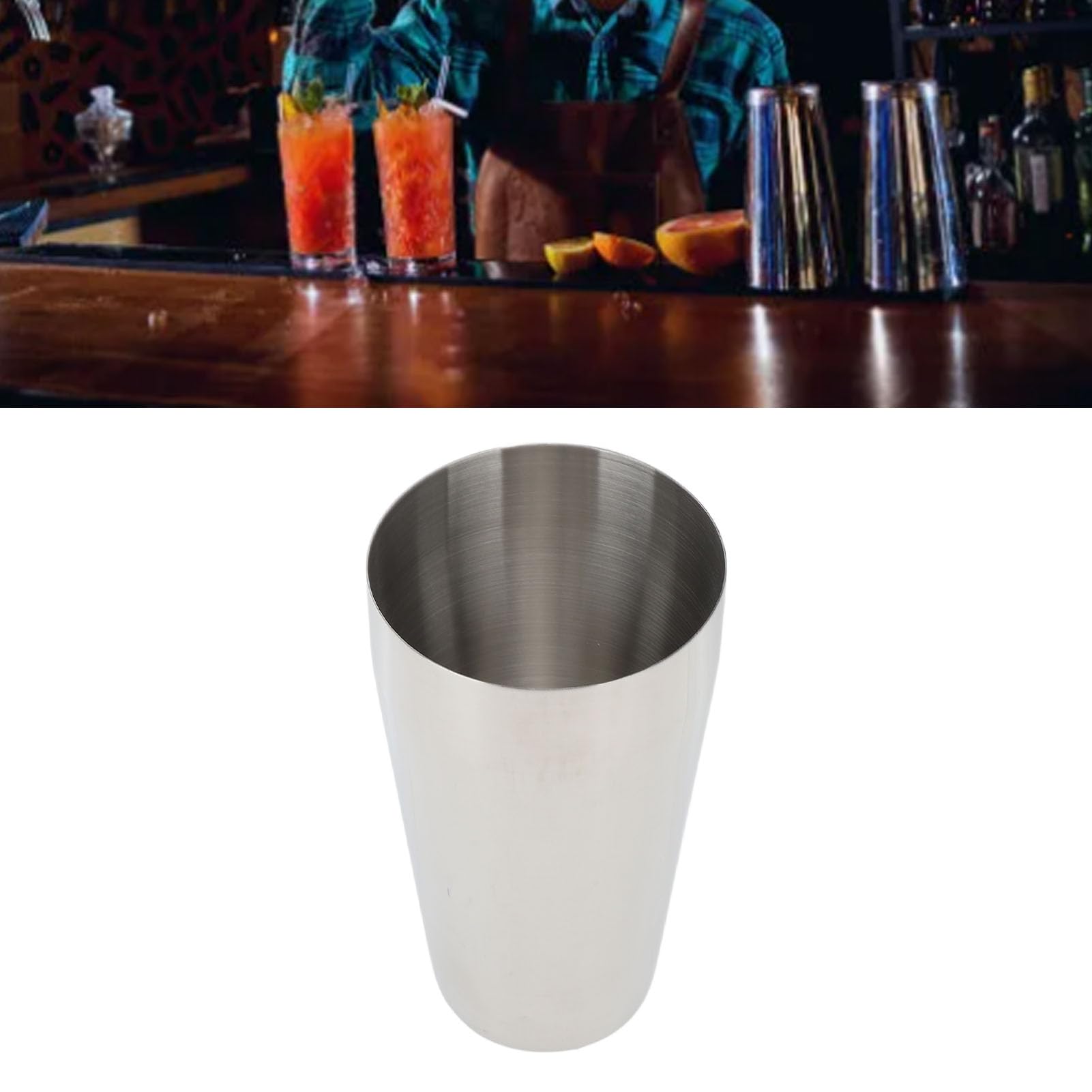 Vaso para Batido de Acero Inoxidable, Vaso para Mezclar Batidos de Malta de Acero Inoxidable, Vaso para Batidora de Mano, Vaso para Batidora Profesional, Vaso para Batido para