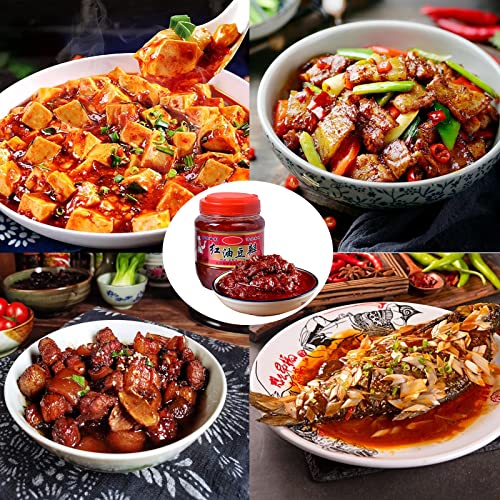 Bean Chili Paste Classic Sichuan Pixian Boad Bean Paste Crunchy Fried Hot Chili Peppers Oil Sauce, Ready To Eat And Use As Topping, Sauce, Condiment Key Ingredient For Hotpots And Mapo Tofu #TOP5