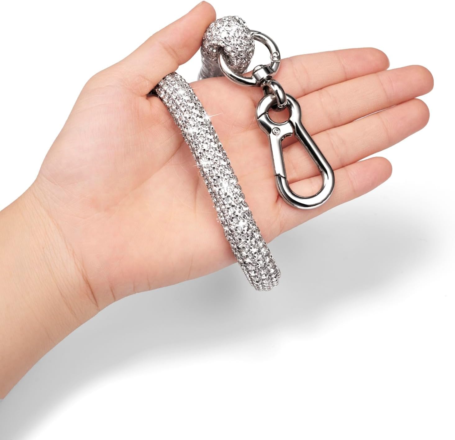 Woofuu Stylish and Luxurious Rhinestone Pet Leash,60 Inches Full Diamonds Design for Wedding and Everyday Walking,Sparkly Rhinestones Dog Leash for Dogs Cats - Image 3