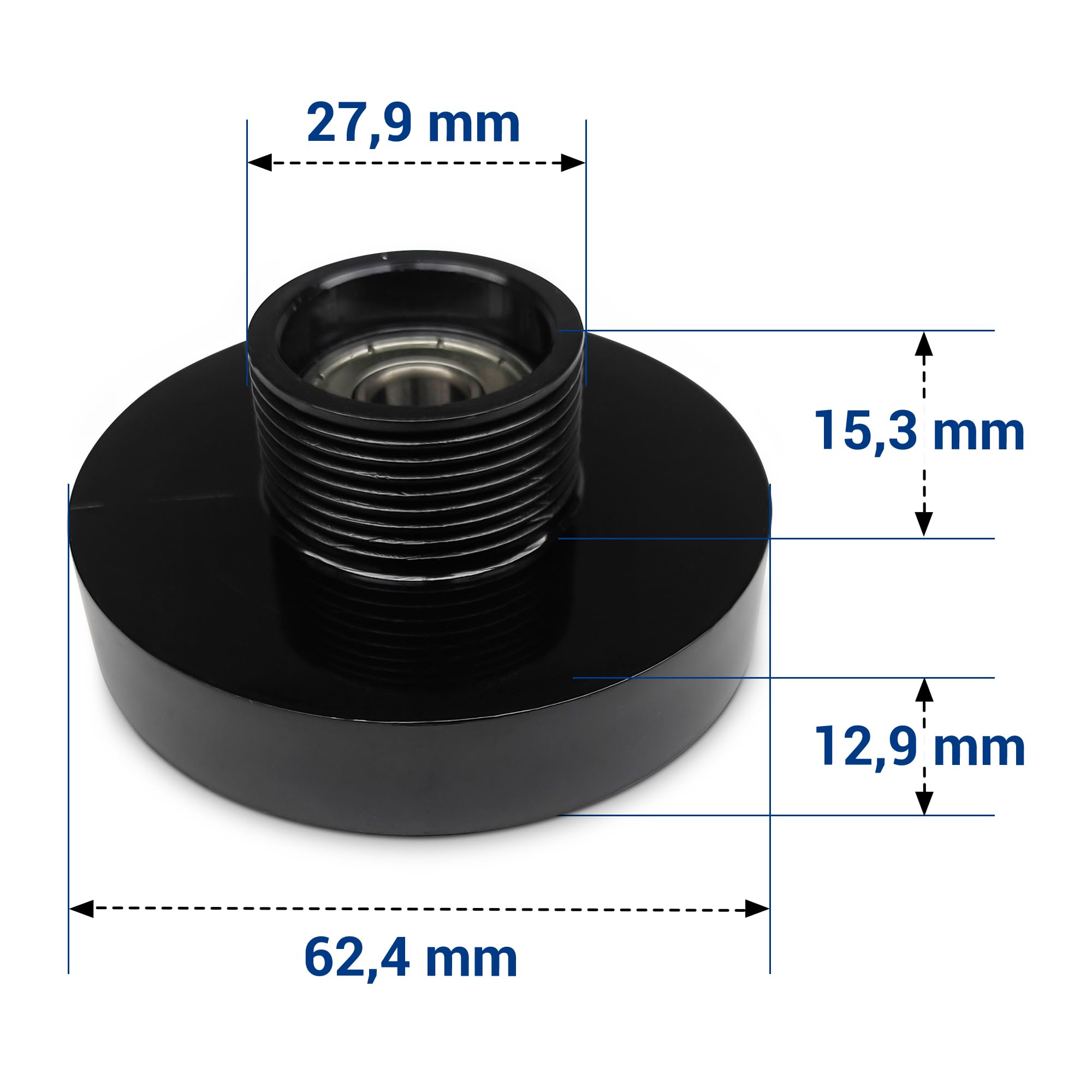 VIOKS Spannrolle Trockner Ersatz für Bosch Siеmens 00600436 600436 | Laufrolle Rad Leitrolle Rolle, für Zweibandmotor Waschtrockner Wäschetrockner Ascenta Avantixx Classixx Exxcel SelfCleaning