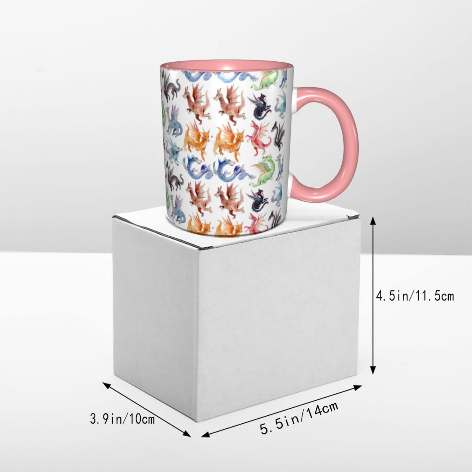 Amazon.co.jp: マグカップ 330ml マグ コーヒーカップ 竜 ドラゴン柄