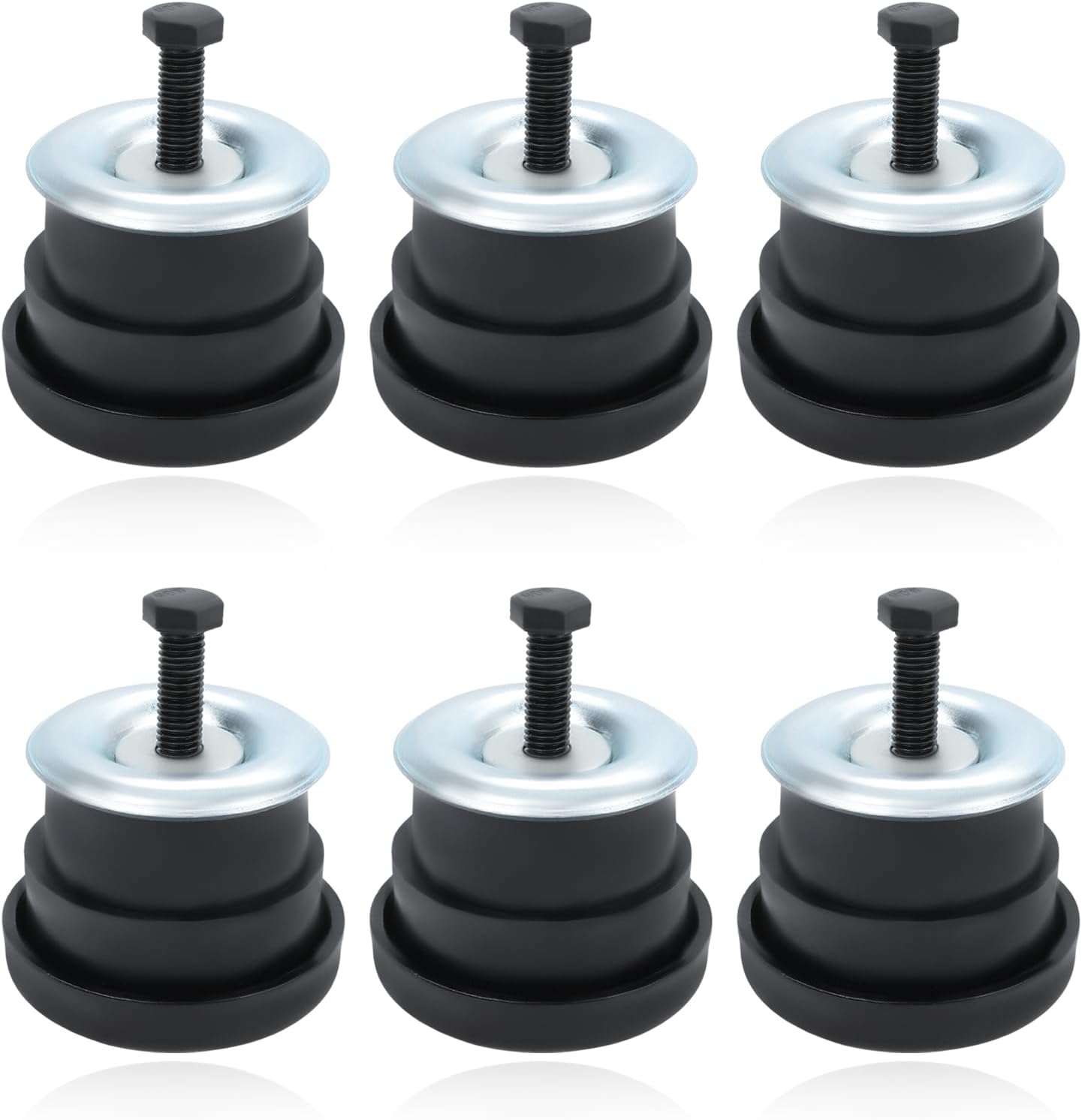 JDMON 6PCS Body Cab Mount Bushing Kit Compatible with Chevy Chevrolet S10, GMC Sonoma 1994-2004, Upper & Lower Bushings Rubber shock absorber Replacement for 924-180 924-181