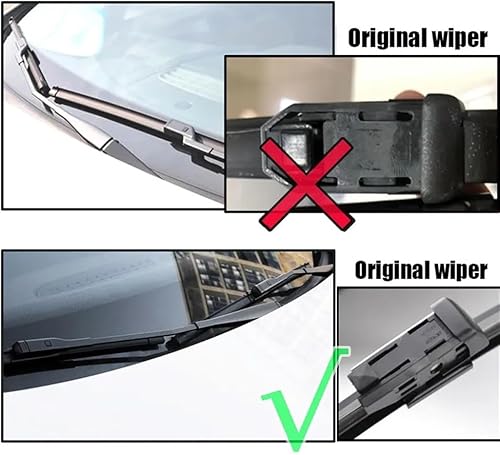 Miniatura 2 de Escobillas de limpiaparabrisas delantero compatibles con VW Passat B7 2012-2015 para parabrisas de ventana, automóvil, cepillos de lluvia de 24