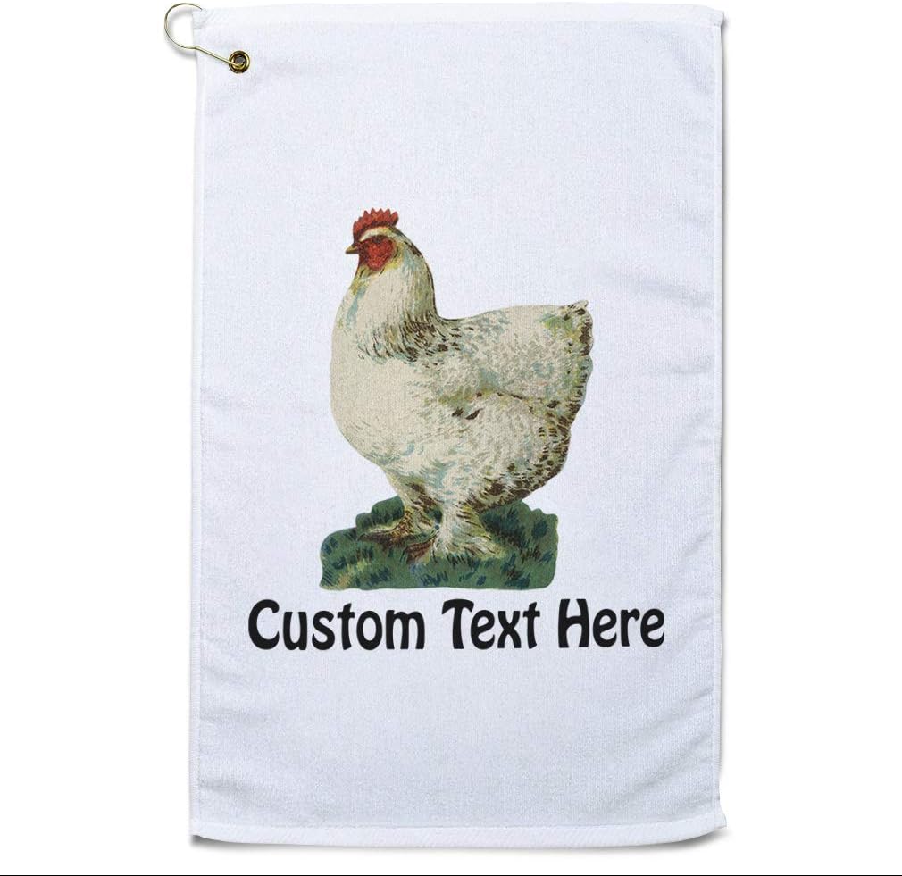Style In Print Golf Towel Chicken Vintage Look C Animals Farm & Domesticated Cotton