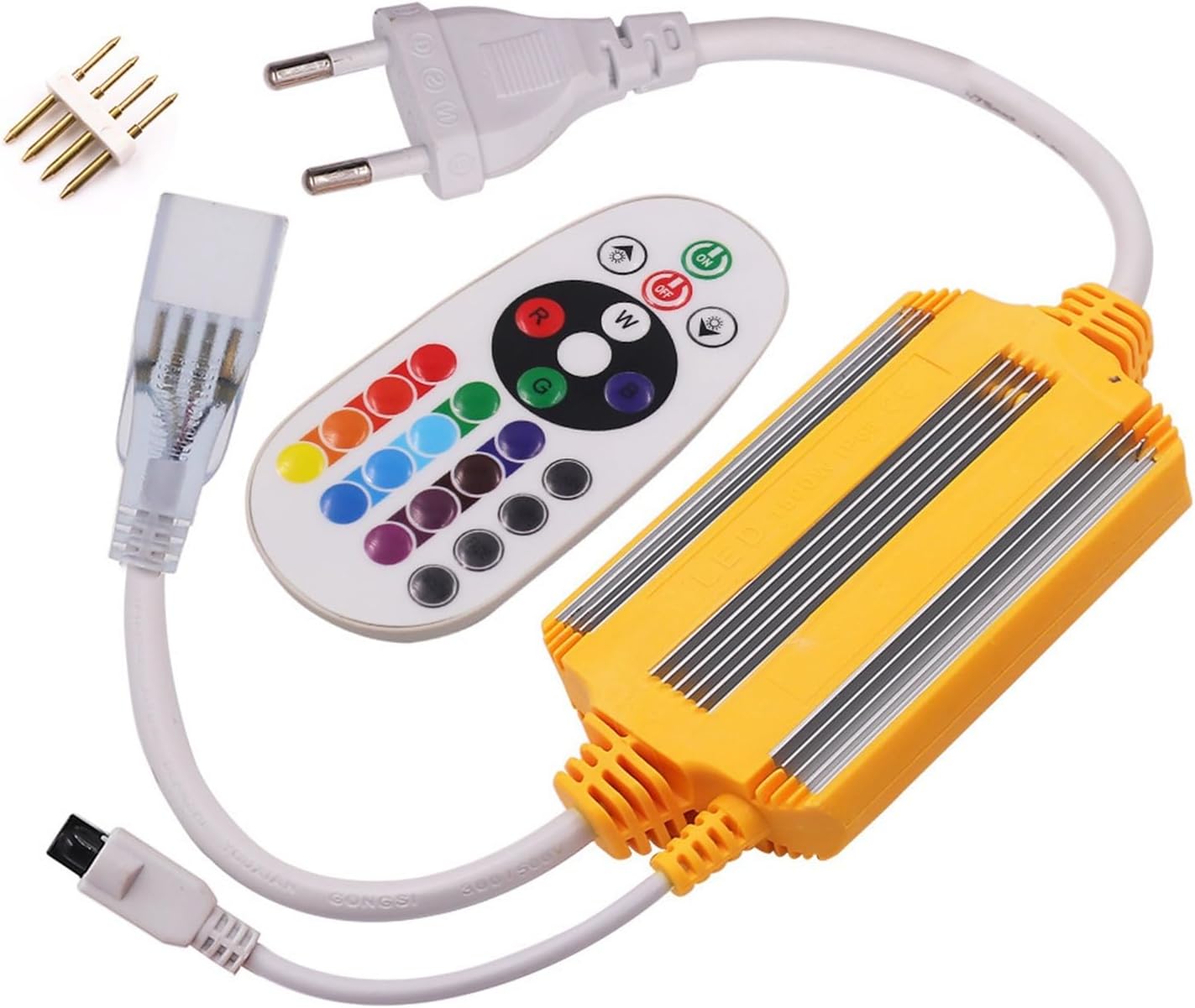 220v Light Strip Colorful RGB Remote Control 5050 Light Strip LED Light Strip Waterproof Outdoor