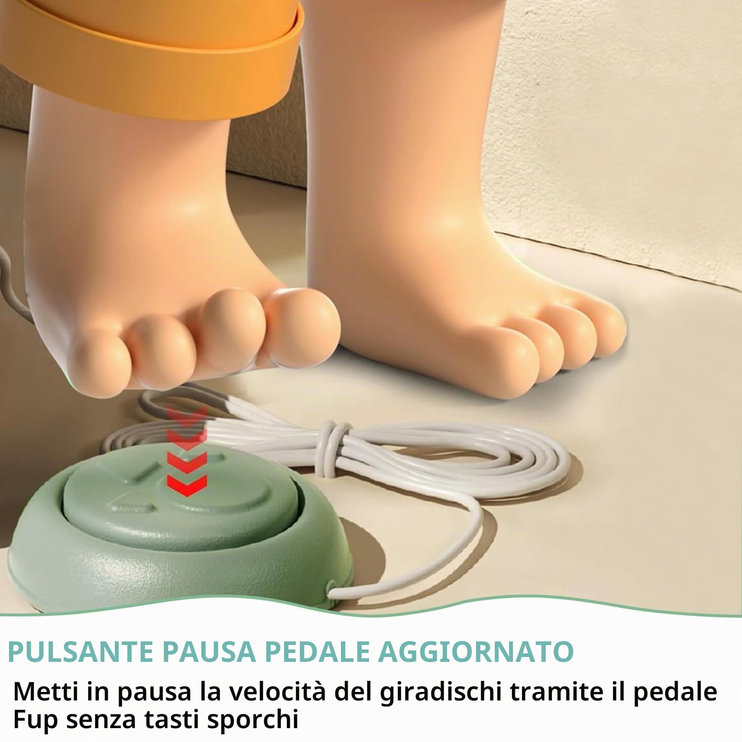 Tornio per Ceramica,Mini Ruota di Ceramica 200RPM per Artigianali Fai-da-Te | Macchina per Argilla con Piatto Girevole da 12 cm con 8 Strumenti per Scolpire per Adulti