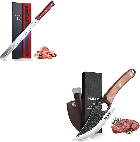 Huusk Cuchillo de pechuga japonesa para cortar carne con cuchillos de chef japoneses multiusos