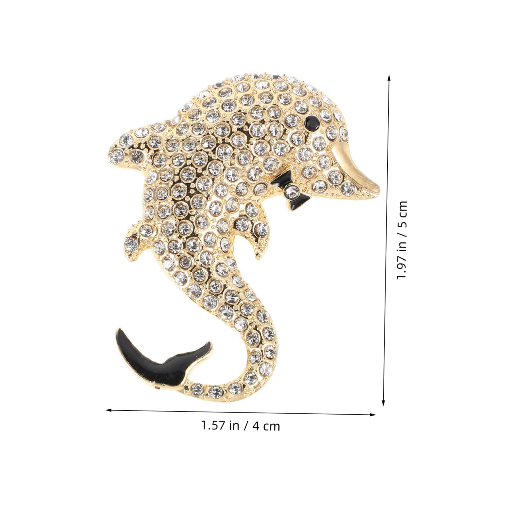 Broches para Sombrero de Mujer, joyería de delfín, suéter Vintage con pedrería para Solapa, Accesorios de Moda Animal