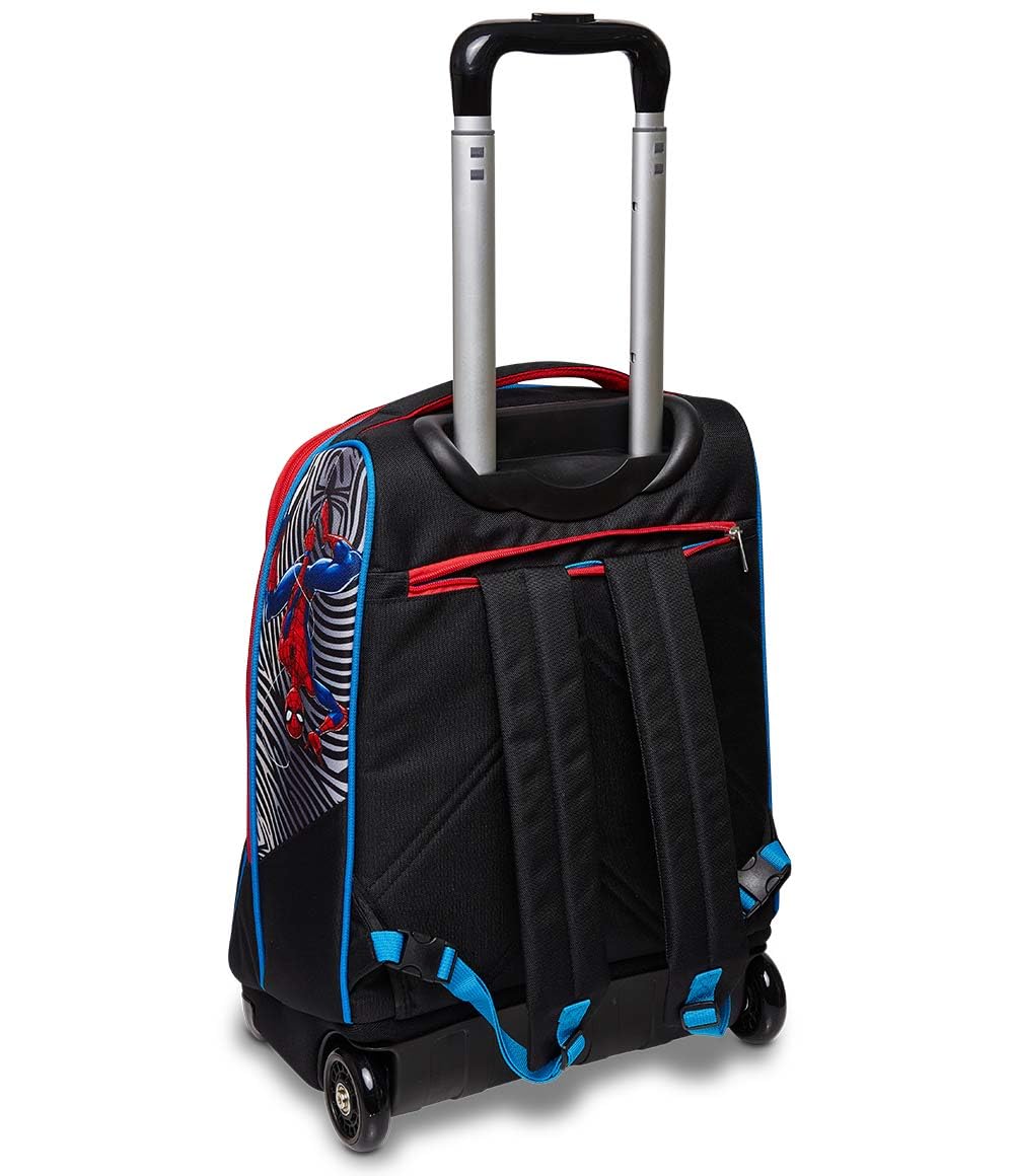 SPIDER-MAN Zaino Trolley Bambini e Ragazzi, Multicolore, 36,5 x 50 x 26 cm