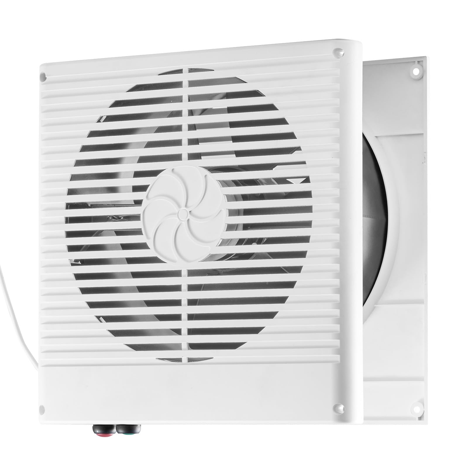 VEVOR Room to Room Fan, Two-Way Airflow Through-the-Wall Fan 8" with Temperature Control, 180 CFM Ventilation Quiet In-Wall Exhaust Vent Fans for