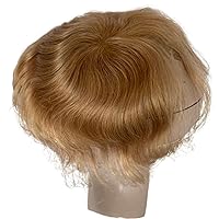Vista 4 de Parche para el cabello de punto calvo para hombres, 3.15 x 3.15 pulgadas, parches de pelo completo de poliuretano para cubrir la base de la piel