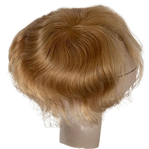 Miniatura 4 de Parche para el cabello de punto calvo para hombres, 3.15 x 3.15 pulgadas, parches de pelo completo de poliuretano para cubrir la base de la piel,