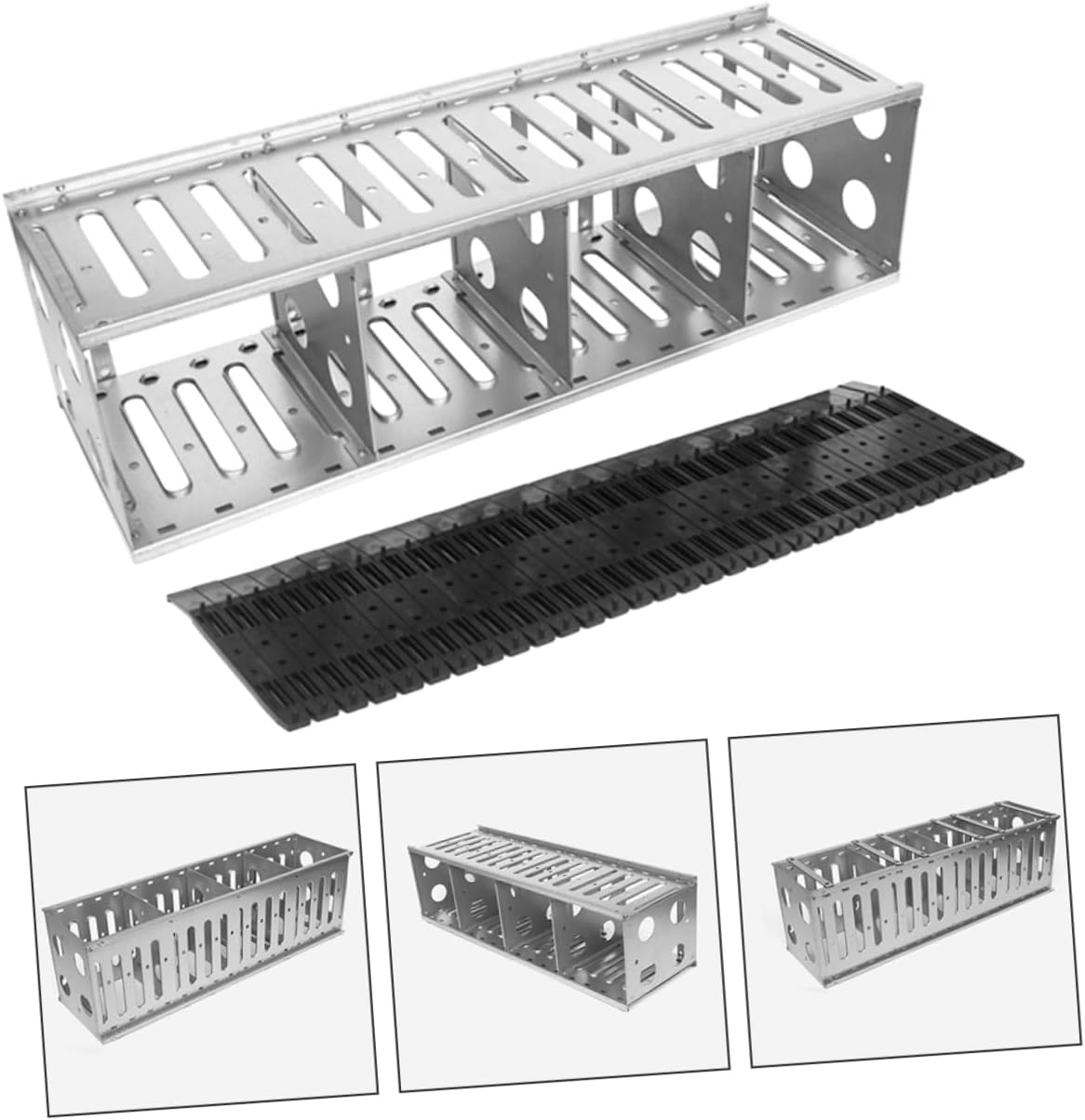 Vaguelly 1set Hard Drive Cage Bracket Hard Disk Mount for Computer Installation Hollow Design for Optimal Heat Dissipation Multi-Drive Expansion