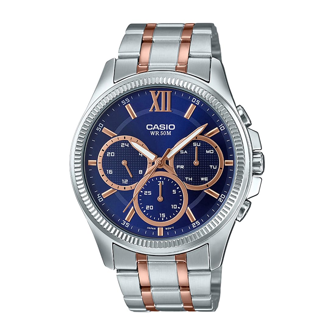 Casio Enticer Men Analog Blue Dial Mens Watch - MTP-E315HRG-2AVIF(A1776) (B08D8FLQ85) Amazon Price History, Amazon Price Tracker