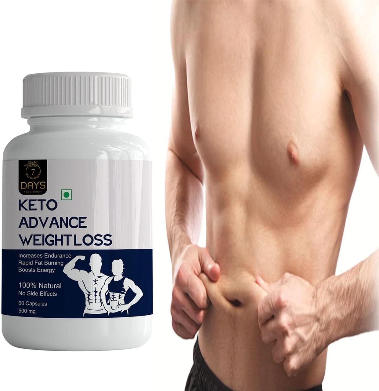Green Velly 7 Days Keto Advanced Weight Loss Fat Cutter | Slim Look, Boost Energy | Fat Burner | For Men and Women