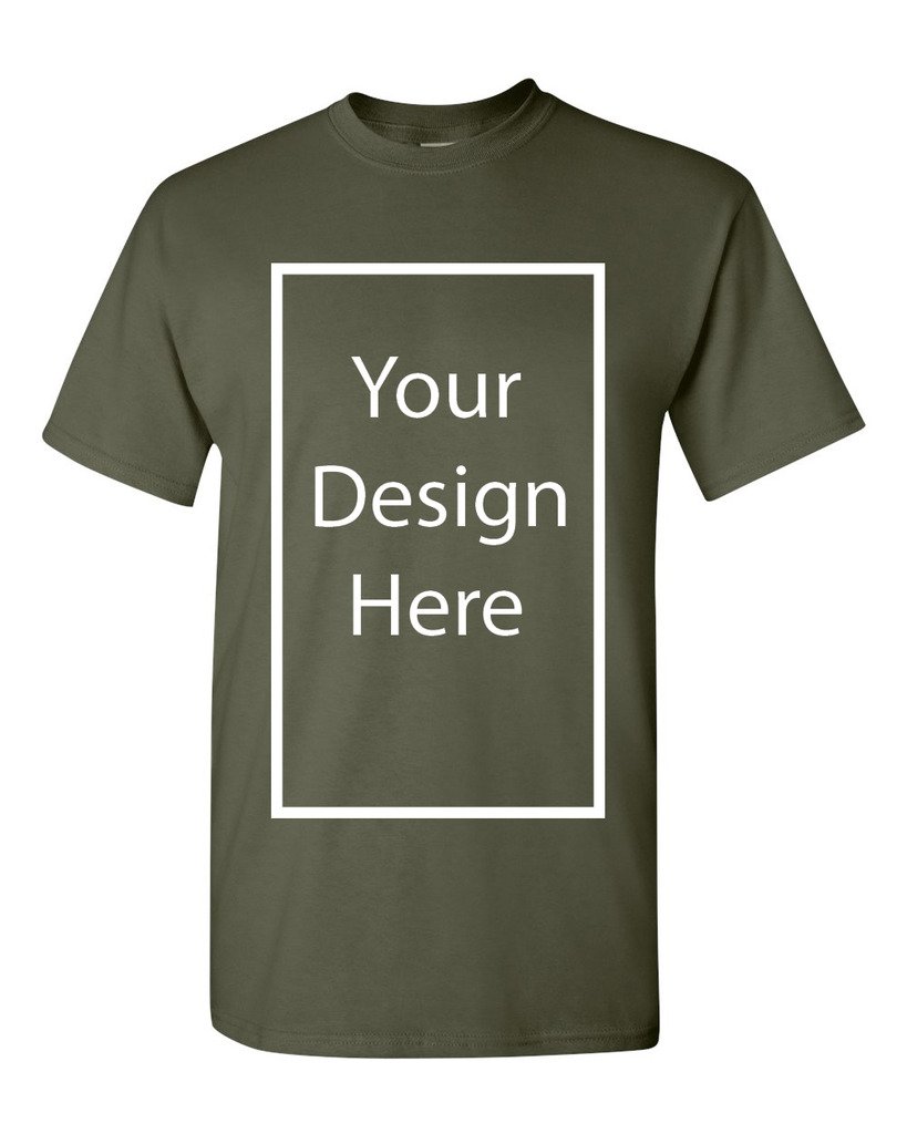 Add Your Own and Text Design Custom Personalized Adult T-Shirt Tee