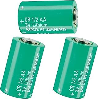 (3-Pack) 3V 950mAh CR1/2AA Battery for Varta CR1/2AA for Varta CR 1/2 AA Series Lithium Cylindrical Battery
