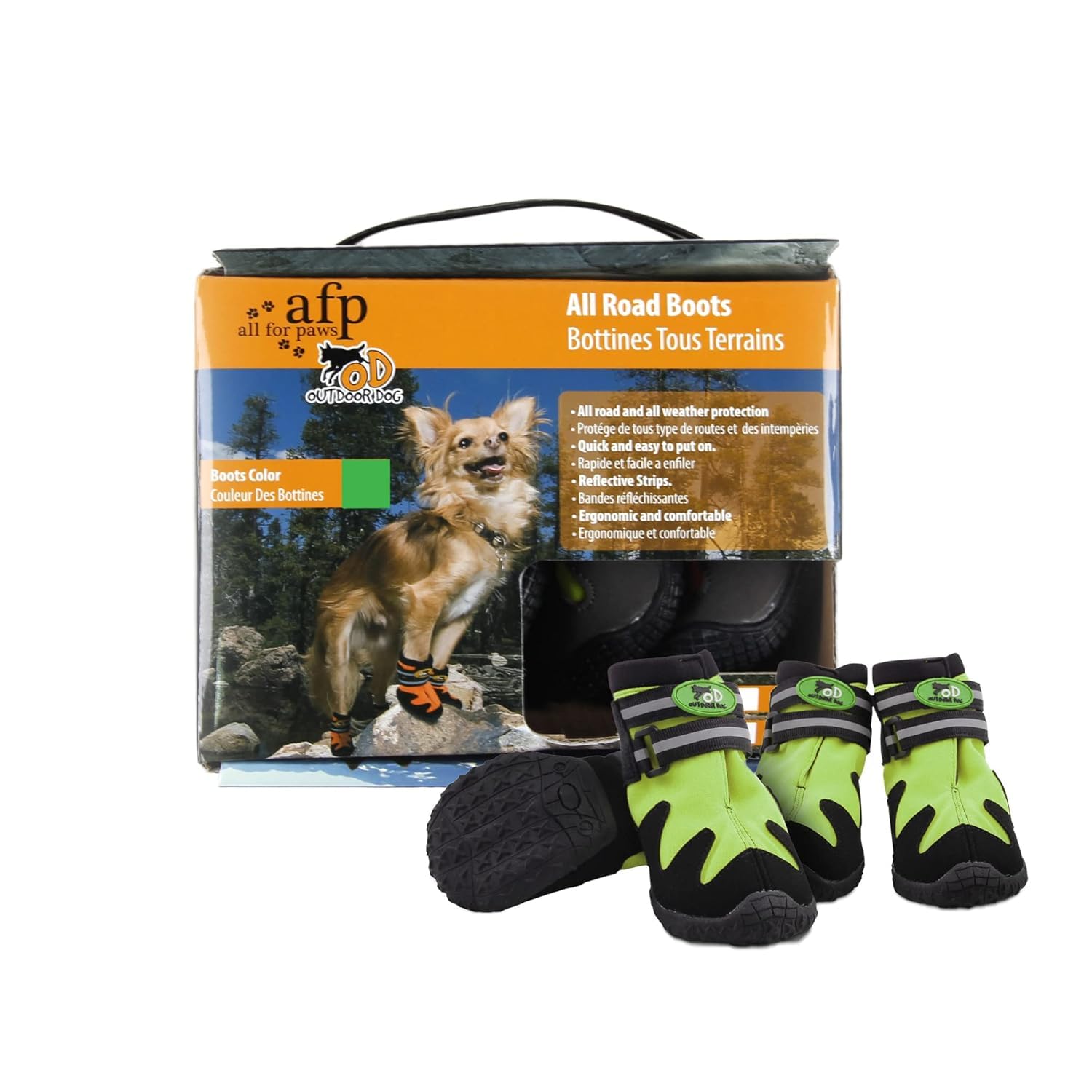 ALL FOR PAWSAll For Paws Outdoor Dog Shoes Green/M