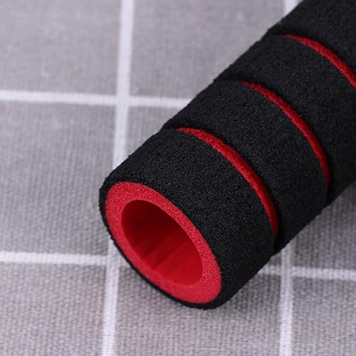 Miniatura 8 de INOOMP 2 pares de accesorios de carreras rojo para barra antideslizante de agarre de la mano crucero bicicleta motocicleta montaña suministros