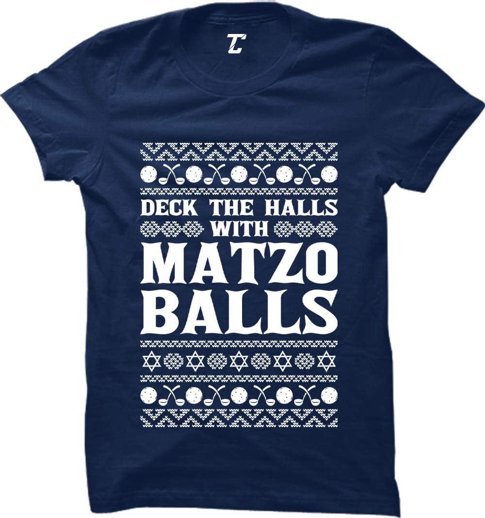Deck The Halls with Matzo Balls - Ugly Sweater Women's T-Shirt