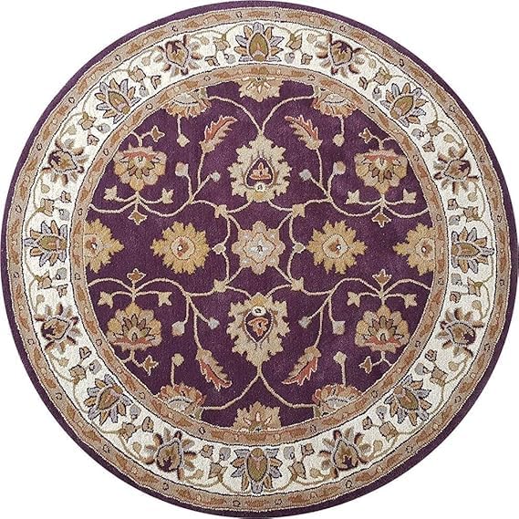 AADI RUGS | Round Carpet for Living Room Bedroom – Soft & Stylish Non ...