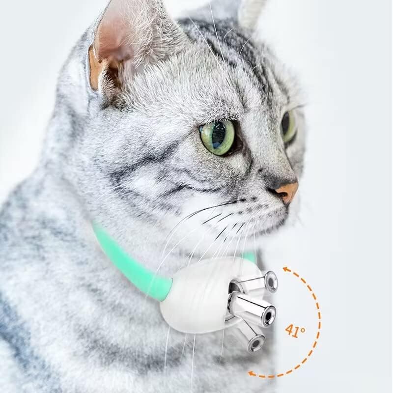 Miniatura 8 de Collar puntero láser para gatos  Juguete automático portátil con luz láser para gatos, eléctrico inteligente y divertido collar interactivo