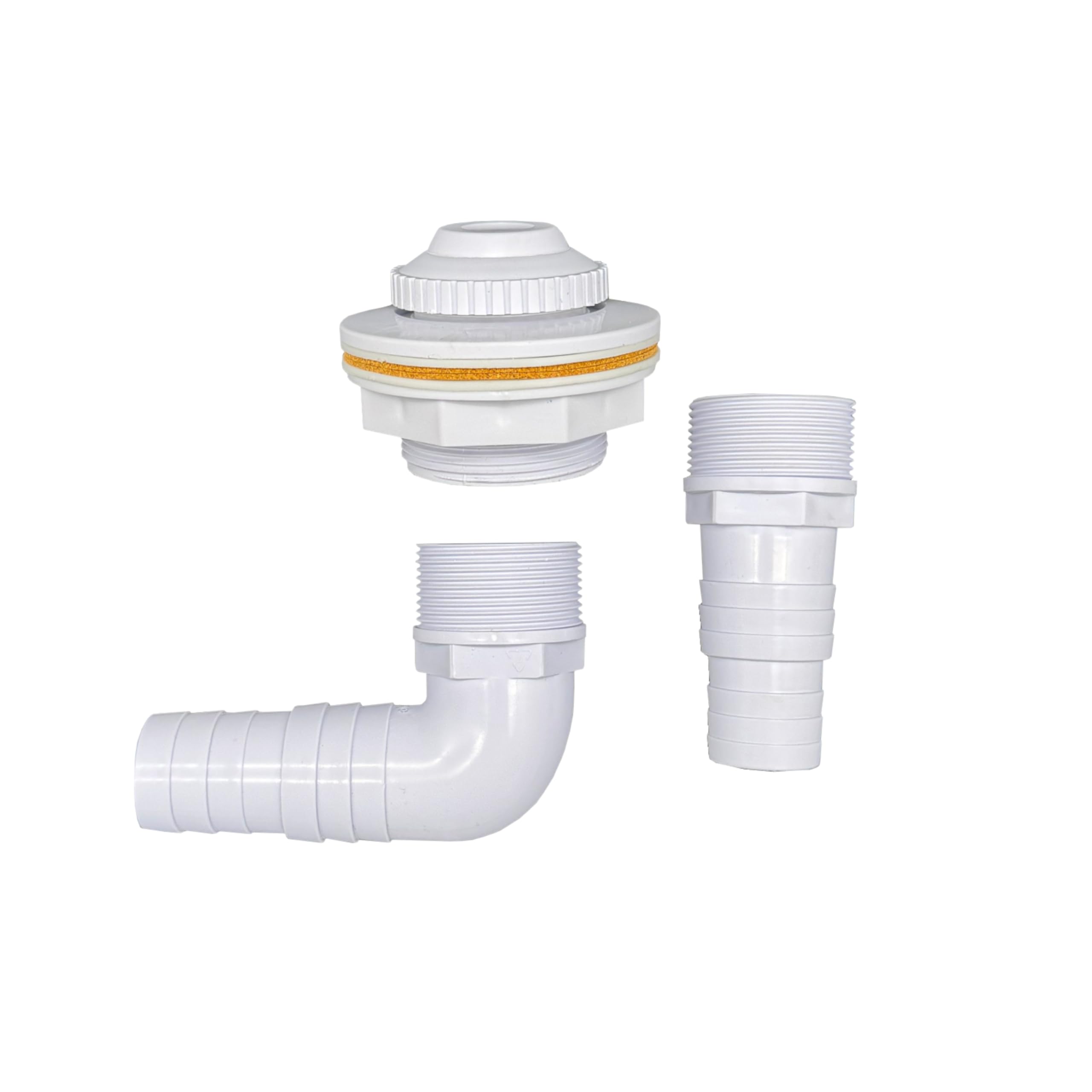 HAF® Juego completo de skimmer empotrable para la piscina, incluye boquilla de entrada, junta, conexión de manguera de 32/38 mm, cierre de invierno y otros accesorios. Calidad: fabricado en Europa