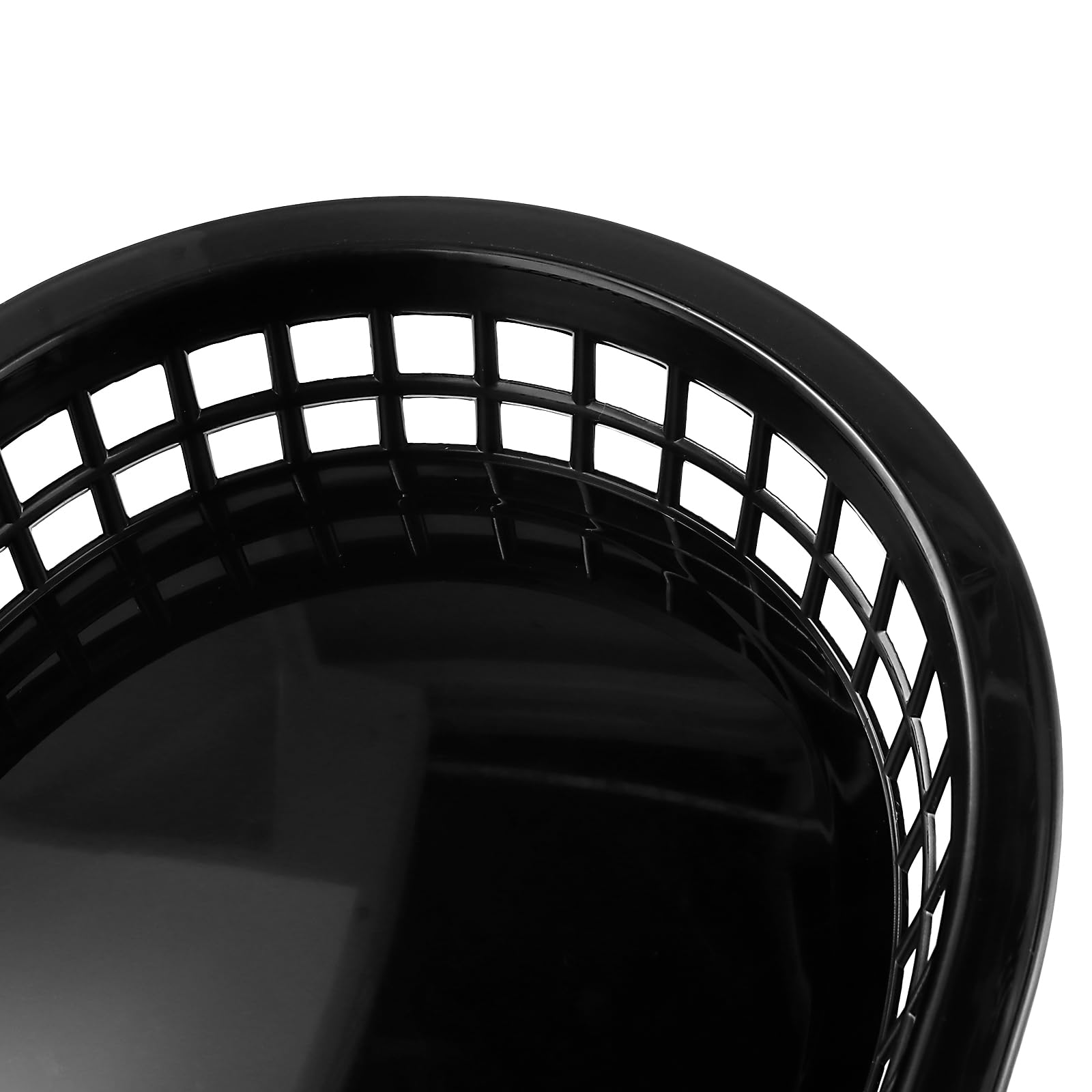 SOUJAP 24 cestas de plástico negro para comida rápida, cestas ovaladas grandes para hamburguesas de alimentos para patatas fritas, perritos calientes, bocadillos, sándwiches, 27,4 x 17,5 cm
