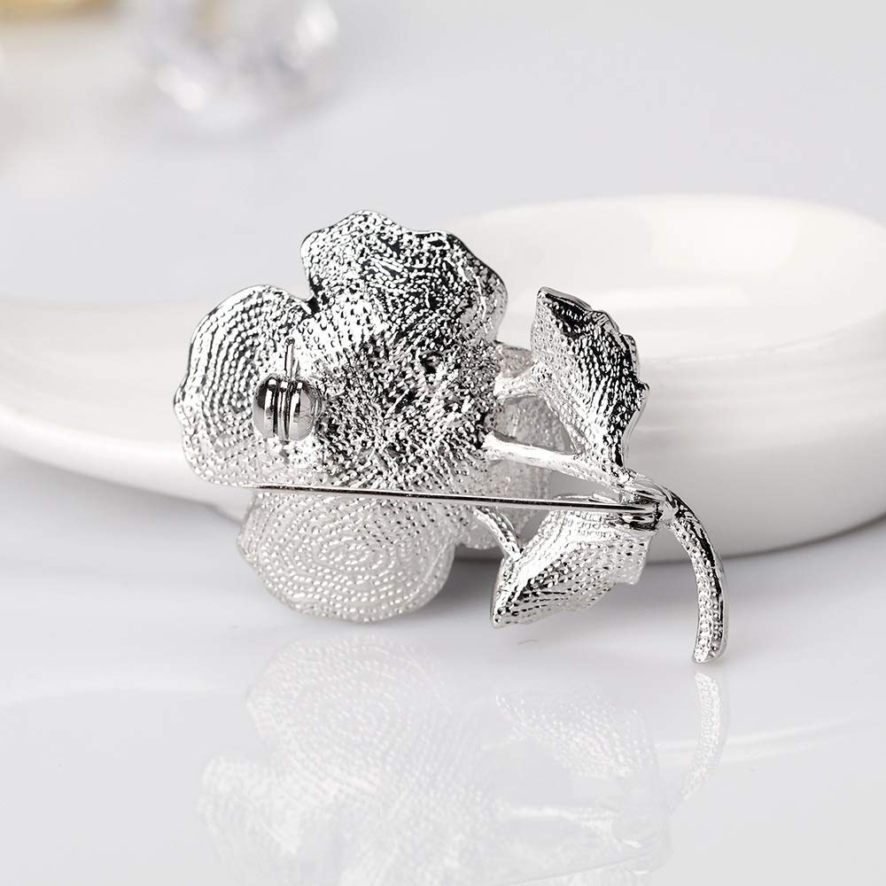 Elegant Brooches Pins Pins Pins Rhinestone Flower Brooch Pin Retro Dot and Ladies Brooch Collar Shirt Jewelry Women Broo (Blue Free Size)