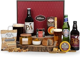 Hay Hampers Pork Pie Hamper - Craft Beers, Smoked Cheese, Pork Scratchings & Chutney - Gourmet Gift Hampers for Men, Gift Food Hampers For Women
