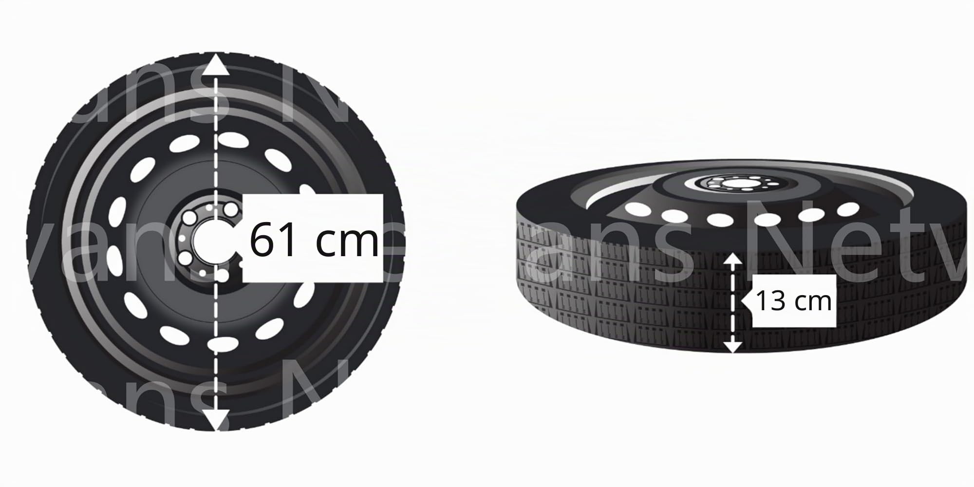 Kit Ruotino di Scorta 17" compatibile con Seat Ibiza (2017>) con Cric, Chiave, Guanti e Sacca 125/70R17