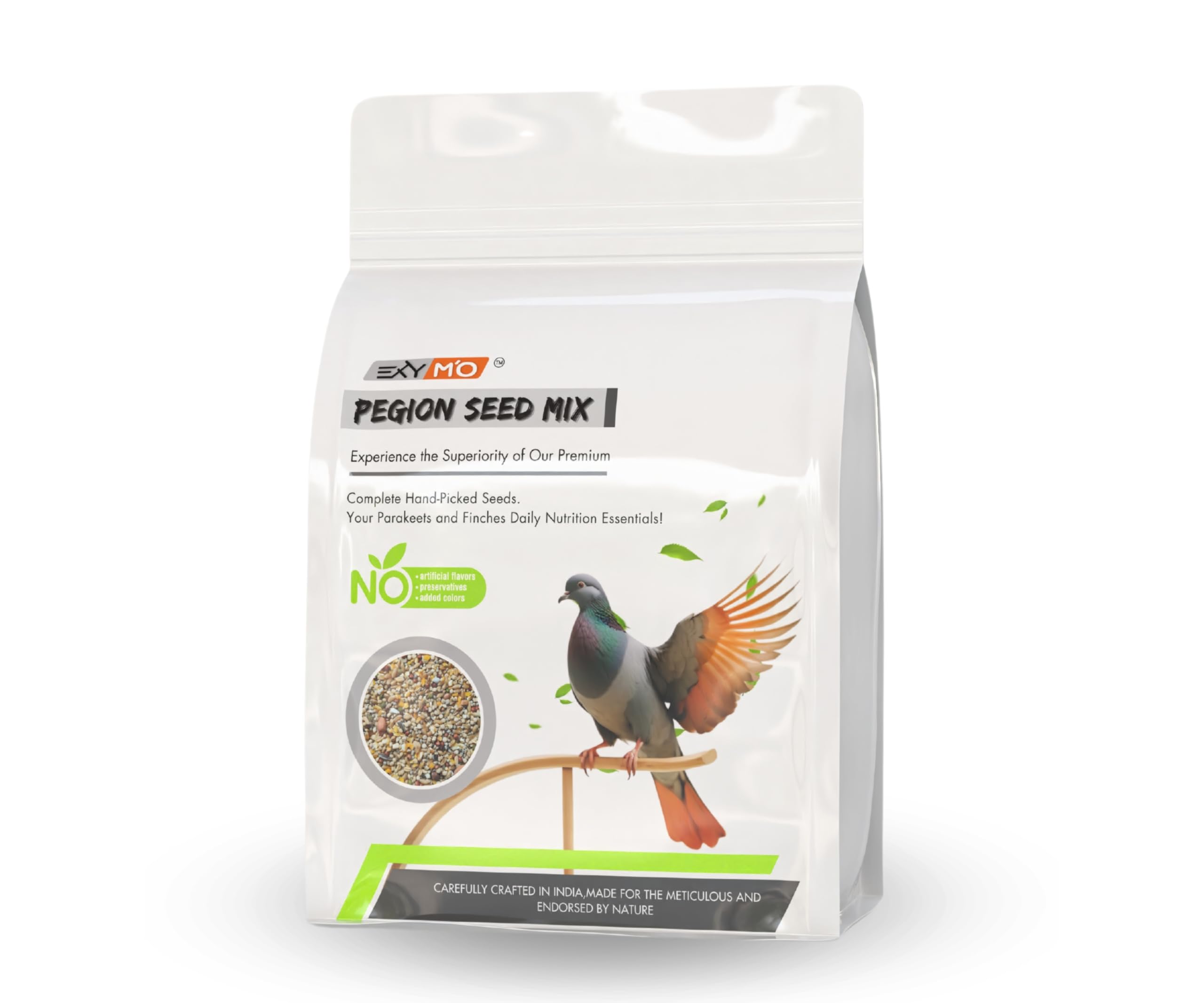 Exymo Birs Food for Pigeon | Healthy & Natural Premium Seed Mix |.Bird Food for Also Canaries, Finches,Budgies,Lovebirds,Cockatiels,African Birds | 450g (B0D524NHZ2) Amazon Price History, Amazon Price Tracker