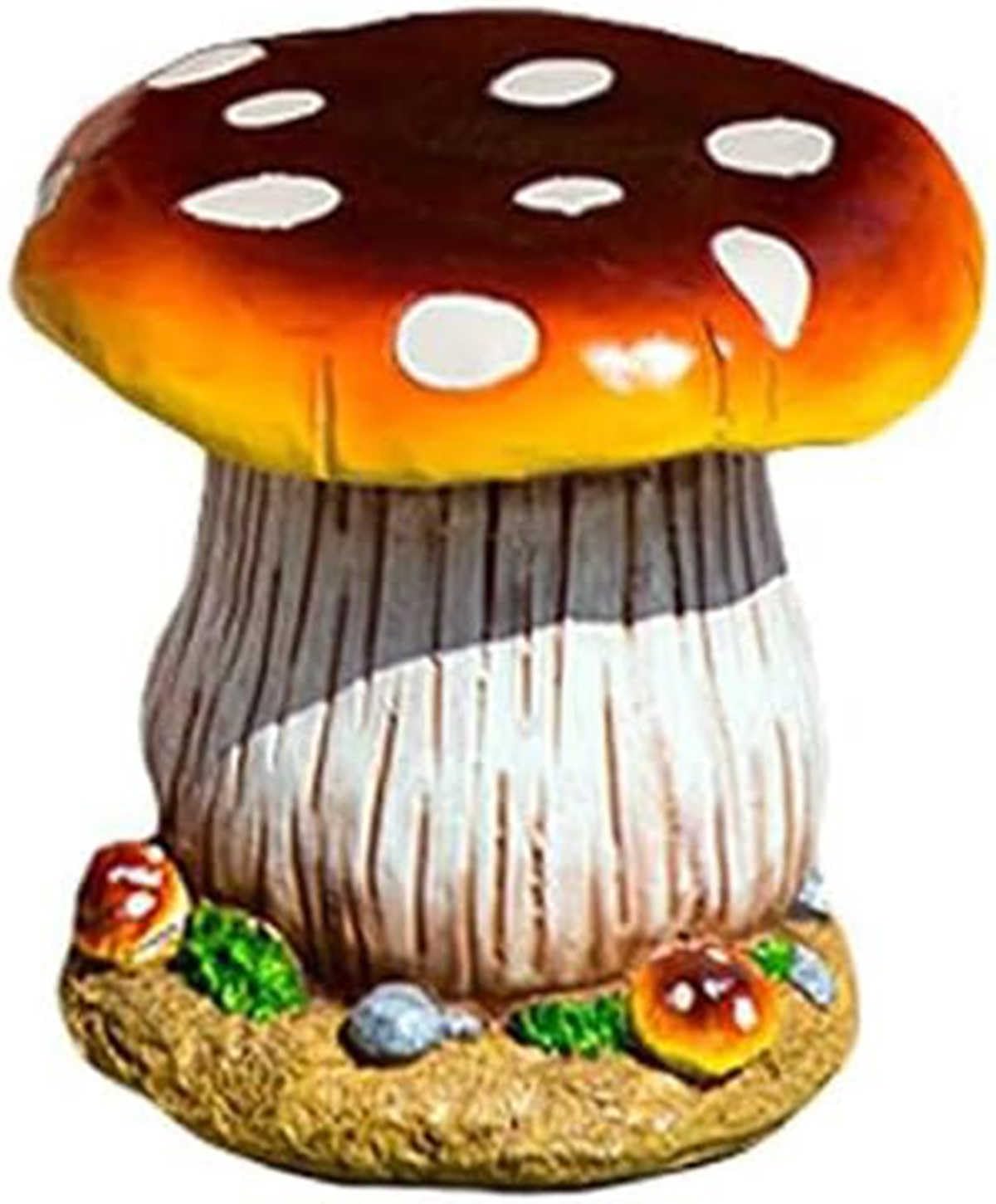 Set di sgabelli da tavolo a forma di fungo, scultura decorativa in resina per esterni, per cortile, prato, stagno, decorazione creativa per paesaggi
