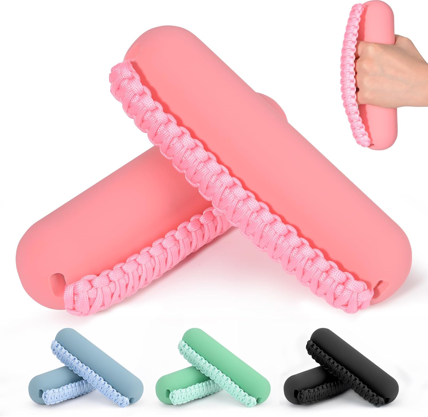 Hikeen Hand Weights Set for Women Men, Soft Dumbbells of 2 (1lb, 2lbs or 3lbs), Walking Weight with Hand Strap for Aerobics, Jogging, Running