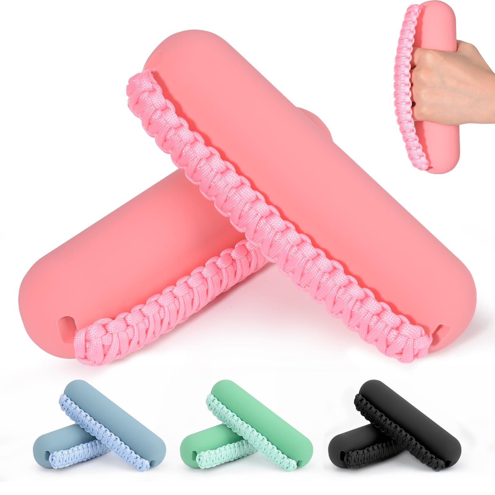 Hikeen Hand Weights Set for Women Men, Soft Dumbbells of 2 (1lb, 2lbs or 3lbs), Walking Weight with Hand Strap for Aerobics, Jogging, Running