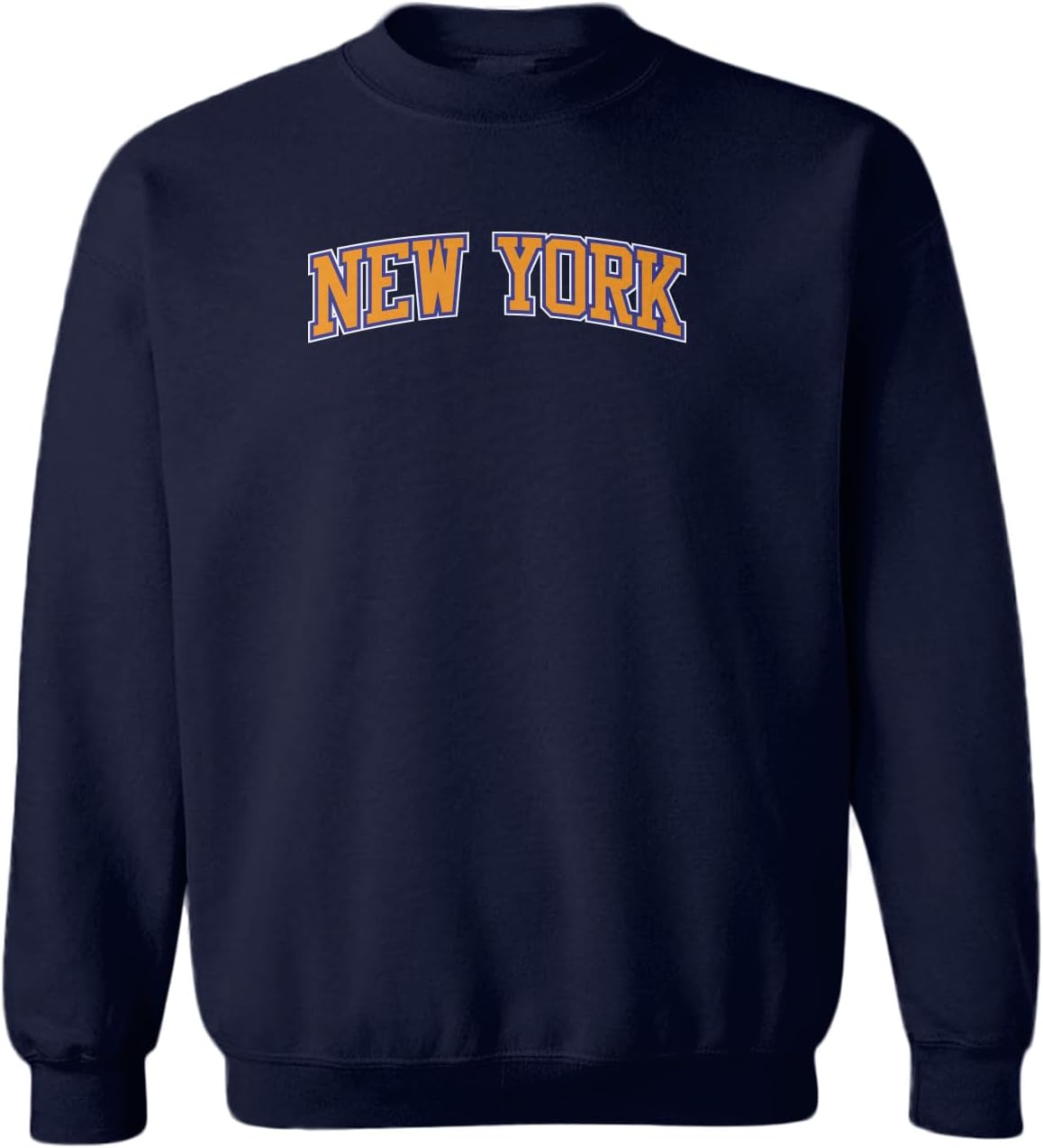 New York NYC Basketball Orange Blue Fan Toddler Fleece Crewneck Sweater