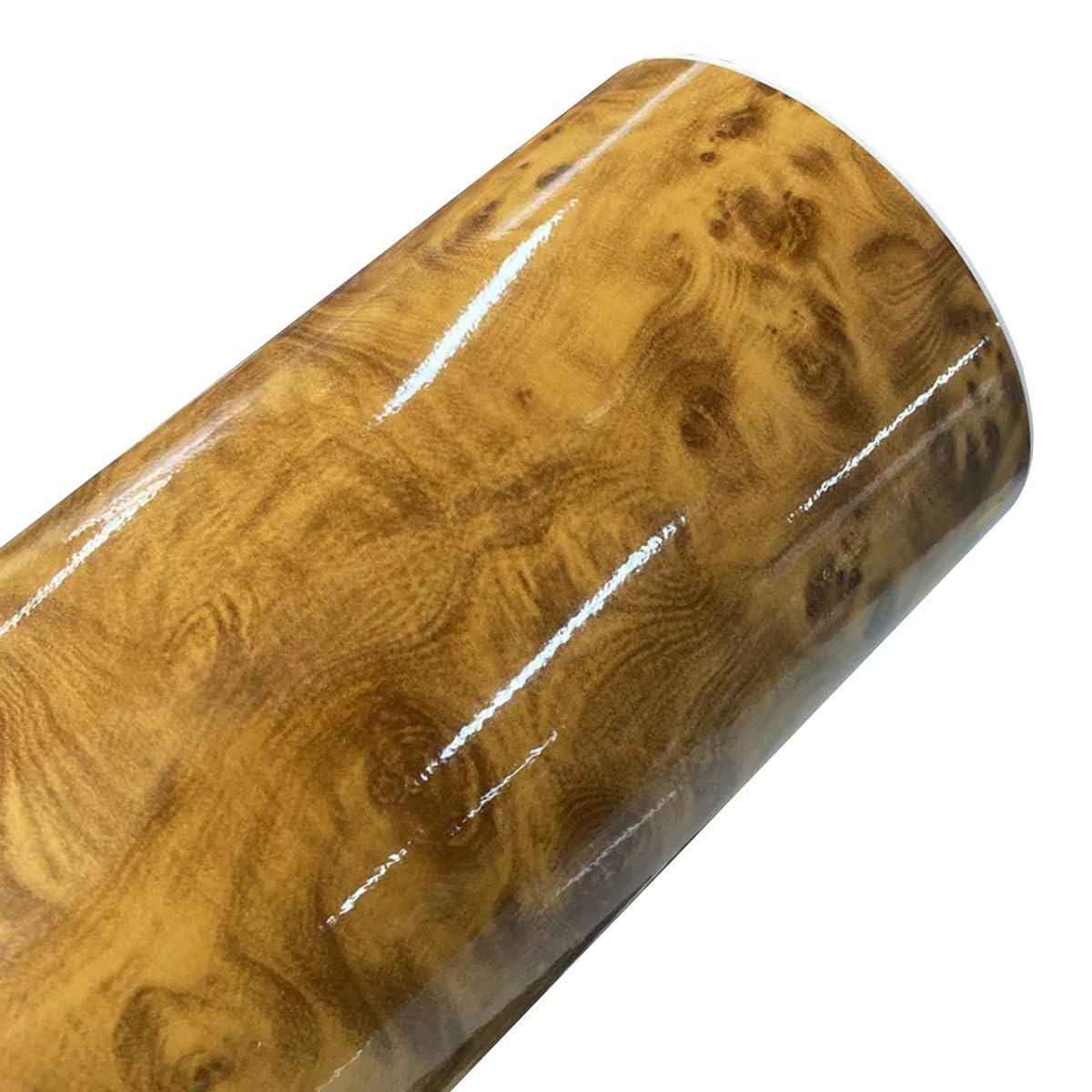 Vinilo madera brillante autoadhesivo interior de 10 x 152 cm para coche muebles y oficinas