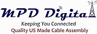 Vista 7 de MPD Digital I MPD-400 PVC Superflex Cable coaxial I PL259 UHF Macho Conectores I Ultra Baja Pérdida para jamón, VHF, RF, Radio CB I Hecho