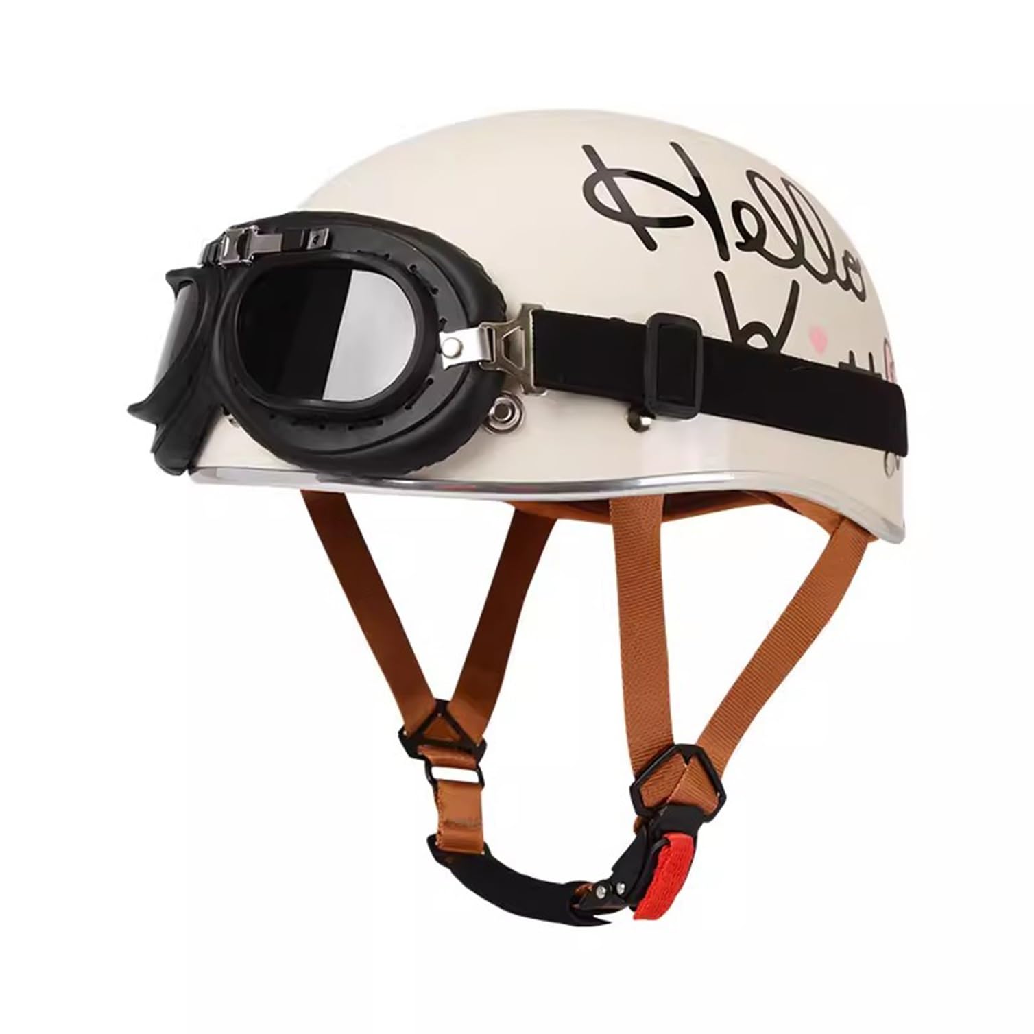 Casque de moto mobylette style casquette baseball pour trajets urbains en scooter