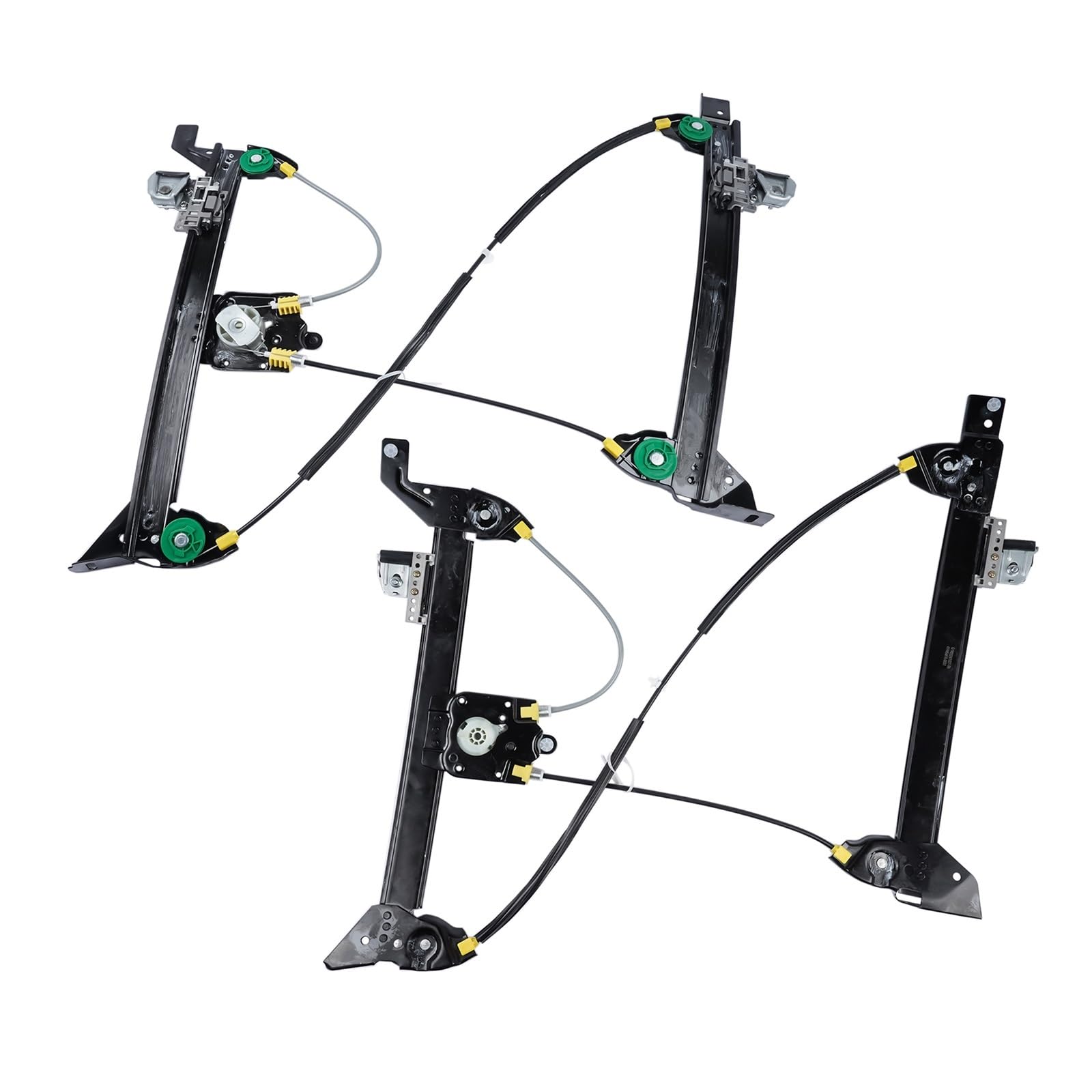 Hhfksci Power Window Regulator for Megane II 2 EM Cabrio Coupe 1.5 DCi .6 .9 .0 Front Right Left Power Window Regulator(Pair)