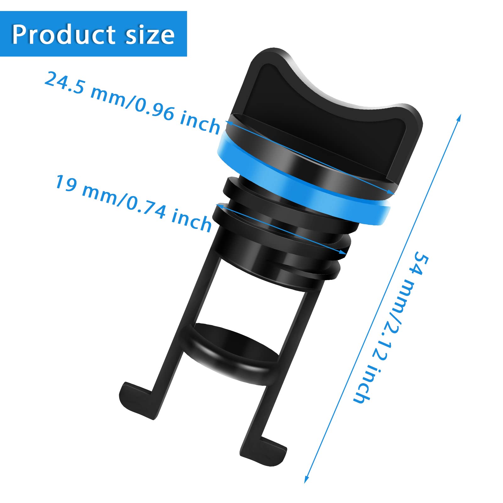 6 tapones de drenaje de nailon para kayak, tapones de drenaje para kayak, bote, canoa (azul) 2