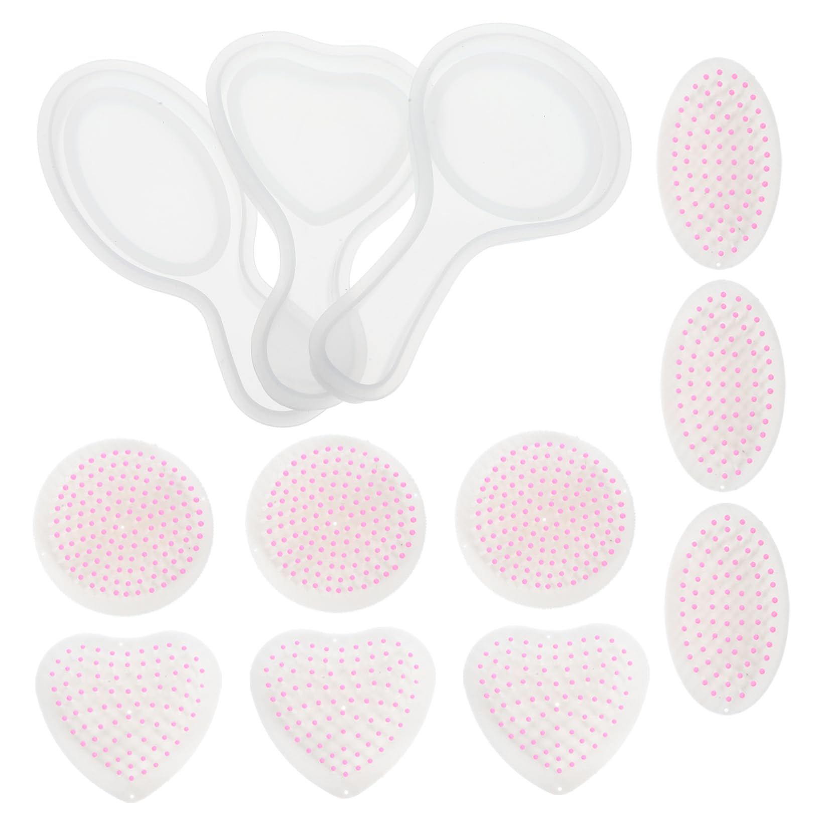 Operitacx Moules Silicone Époxy pour Peignes DIY 12 Pièces Réutilisables Flexibles Et Solide pour Bricolage Et Création De Présents