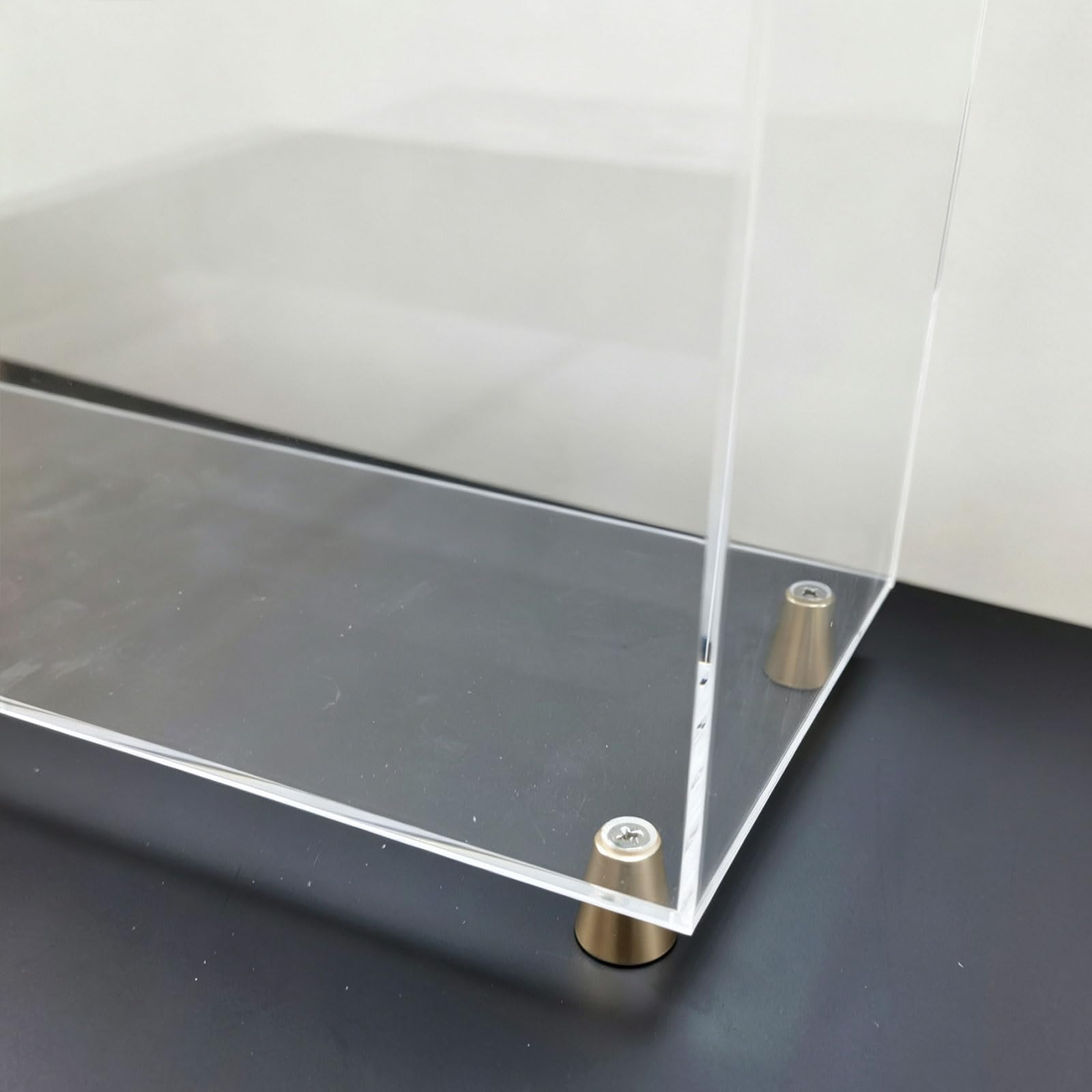 Organizer decorativo in acrilico trasparente porta riviste per accesso alla carta visibile, smerlato aperto sulla parte superiore per riporre documenti per la casa e lo studio, porta posta verticale